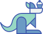 Cupcake Kangaroo Logo